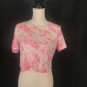 Pink Victoria’s Secret Tie Dye Crop Top